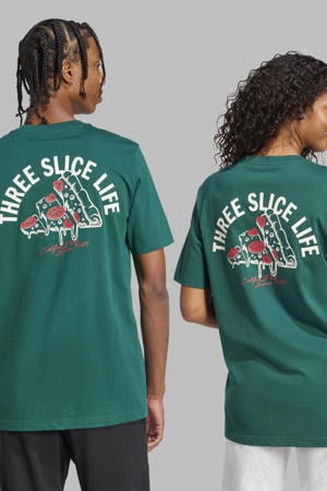 T-shirt met backprint groen