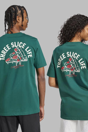 T-shirt met backprint groen