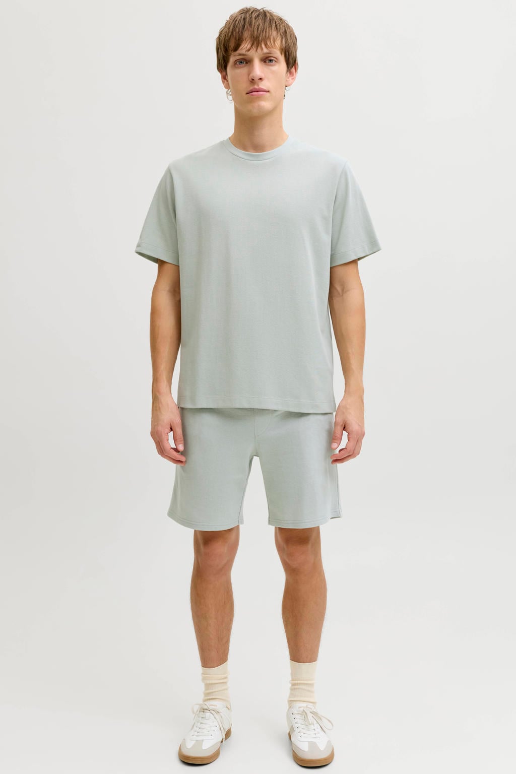 JJ REBEL JREBGORM regular sweatshort groen