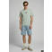 JJ REBEL relaxed T-shirt met backprint lichtgroen