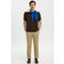 Selected regular T-shirt met backprint zwart