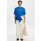 Selected relaxed T-shirt met backprint blauw