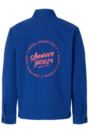 thumbnail: Selected overshirt met backprint blauw