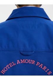 thumbnail: Selected overshirt met backprint blauw