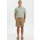 Selected regular polo gebreid groen