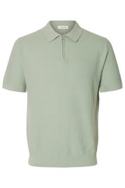 thumbnail: Selected regular polo gebreid groen