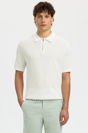 regular polo gebreid ecru