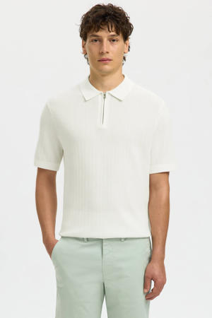 regular polo gebreid ecru