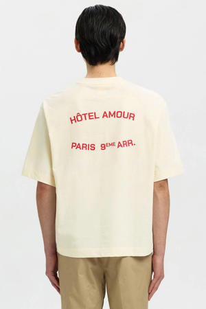 boxy T-shirt met backprint