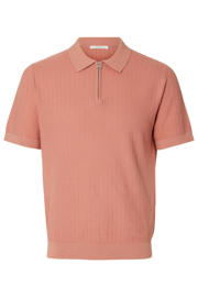 thumbnail: Selected regular polo gebreid roze
