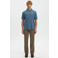 Selected regular polo gebreid blauw