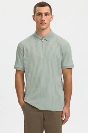 regular polo gebreid groen