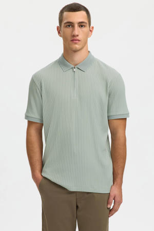 regular polo gebreid groen