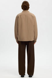 thumbnail: Selected overshirt met linnen bruin