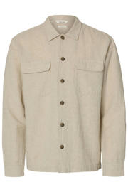 thumbnail: Selected overshirt met linnen beige