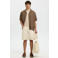 Selected regular denim short ecru