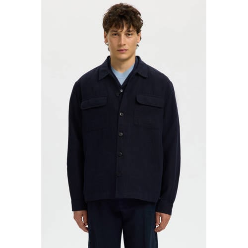 SELECTED HOMME overshirt donkerblauw afbeelding