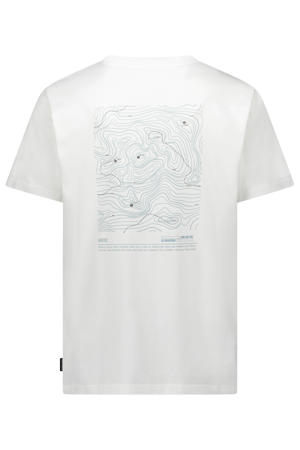 regular T-shirt met backprint wit