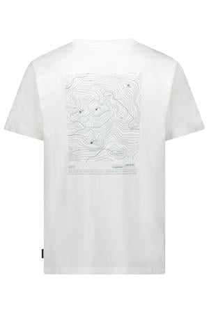 regular T-shirt met backprint wit