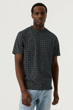 regular T-shirt donkerblauw