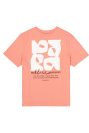 thumbnail: Garcia regular T-shirt met backprint roze