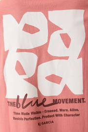 thumbnail: Garcia regular T-shirt met backprint roze