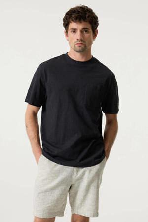 regular T-shirt donkerblauw