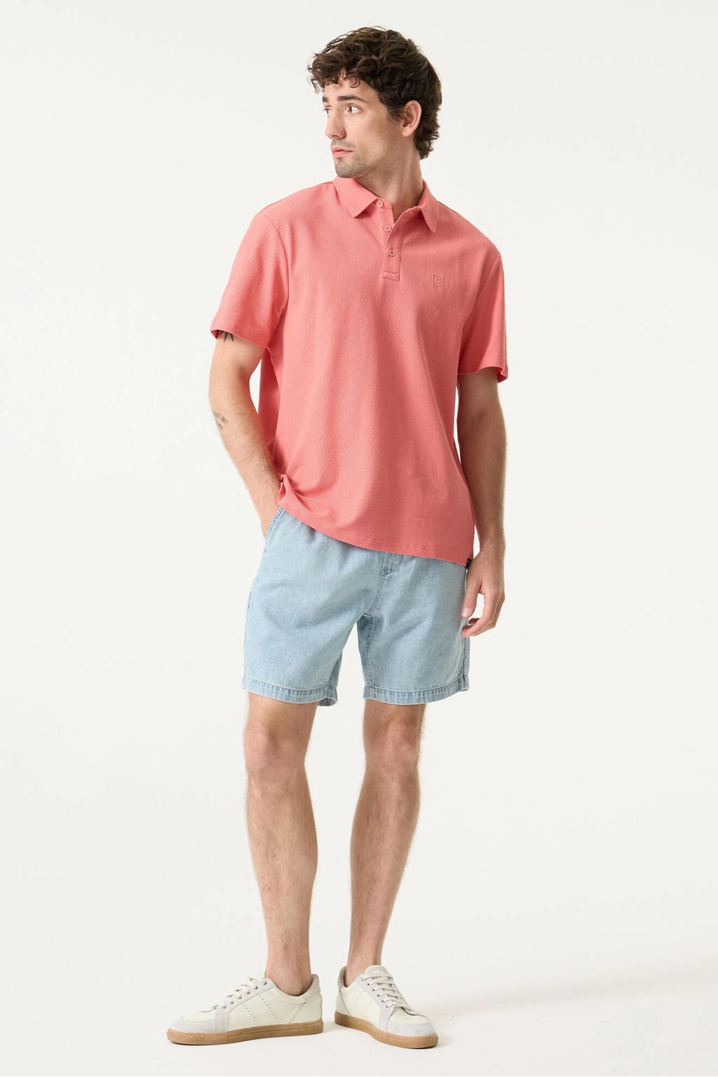 Garcia regular short light blue denim