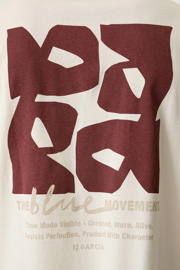 thumbnail: Garcia regular T-shirt met backprint ecru