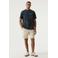 Garcia relaxed T-shirt met print - donkerblauw