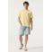 Garcia relaxed fit T-shirt met logo - geel