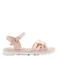 Graceland leren sandalen met glitters lichtroze