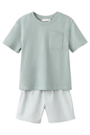 shortama groen/wit