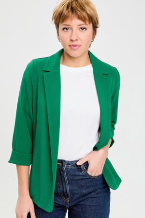 getailleerde blazer donkergroen