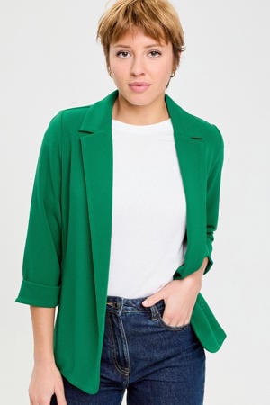 getailleerde blazer donkergroen