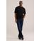 WE Fashion relaxed gestreepte T-shirt zwart