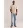 WE Fashion relaxed T-shirt met textuur beige