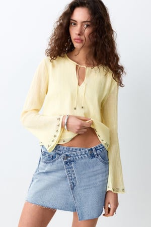 spijkerrok light blue denim