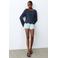 MANGO TEEN short light blue denim