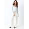 MANGO TEEN wide leg regular waist casual broek wit