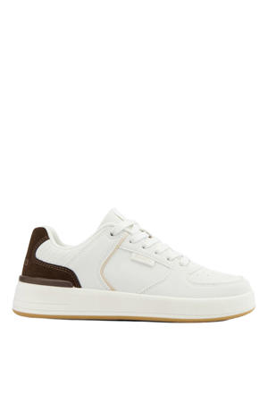 sneakers wit/bruin