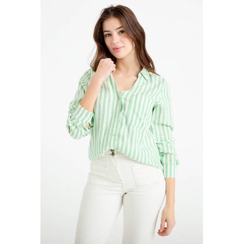 Cache Cache blouse met linnen groen afbeelding