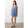 MANGO TEEN halterjurk blauw