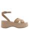 MANGO TEEN plateausandalen lichtbruin