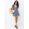 MANGO TEEN korte jurk donkerblauw