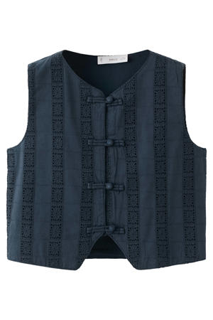 gilet marineblauw
