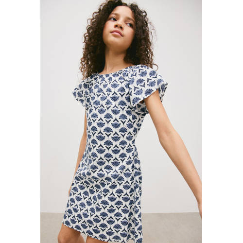 Mango Kids korte jurk blauw afbeelding
