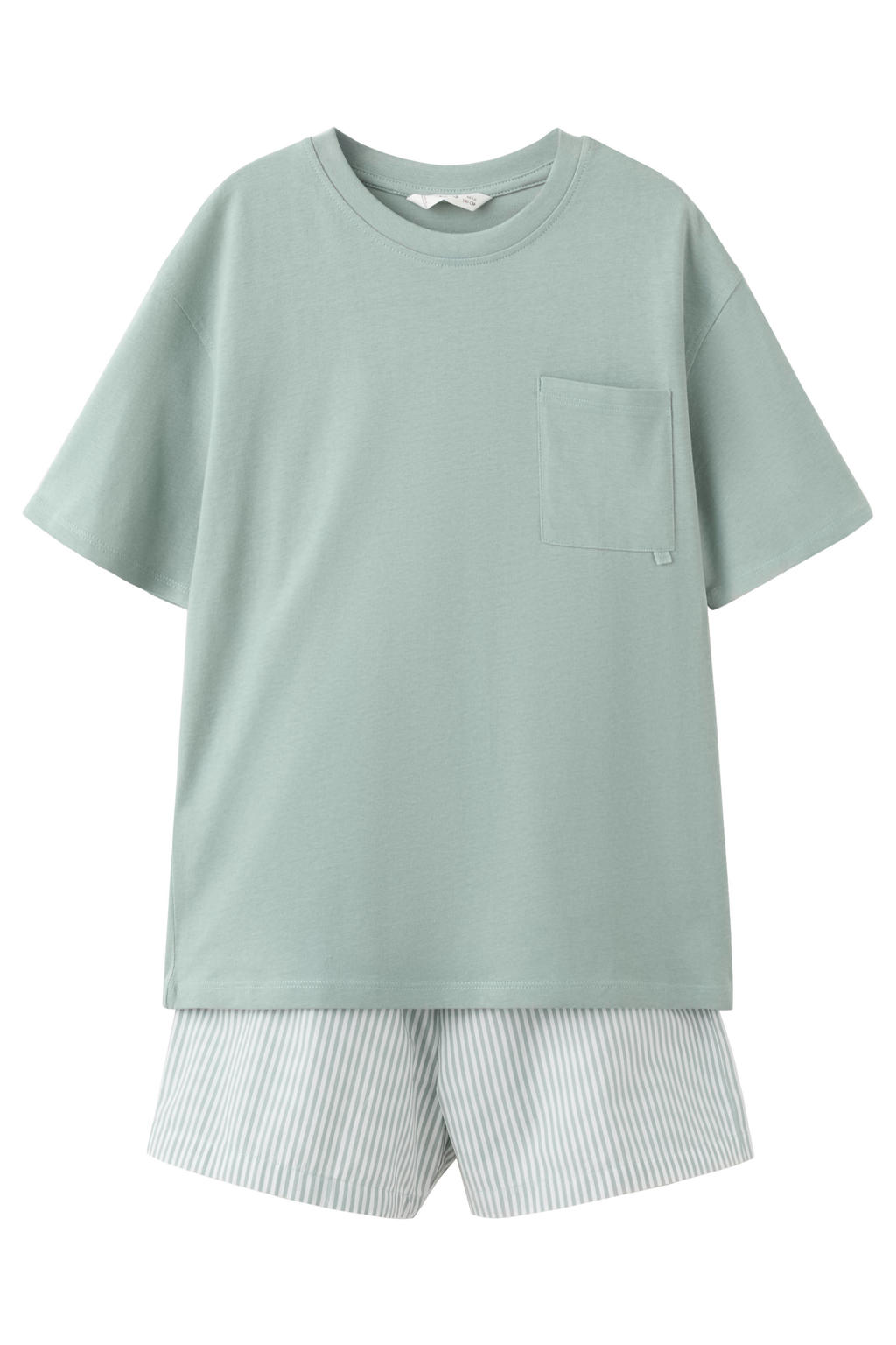 Mango Kids shortama groen/wit