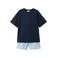 Mango Kids shortama donkerblauw/lichtblauw