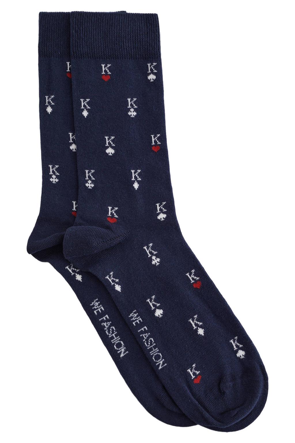 WE Fashion sokken donkerblauw